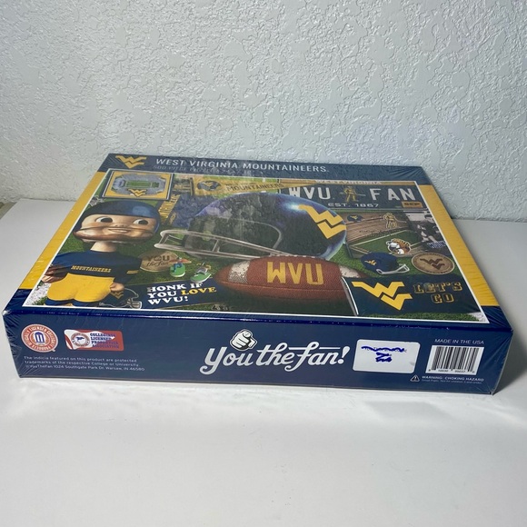 West Virginia Mountaineers Puzzle YOU THE FAN 500 Piece Retro Series NEW SEALED - Picture 2 of 5